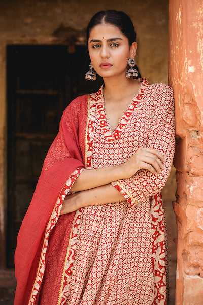 Block Printed Cotton Dress - Gulabo Jaipur